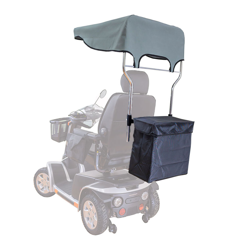 Mobility scooter rear bag & canopy