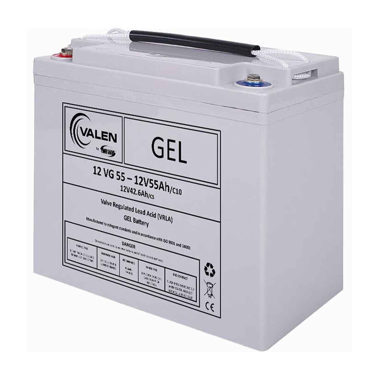 Gel Battery Valen 12v 55ah
