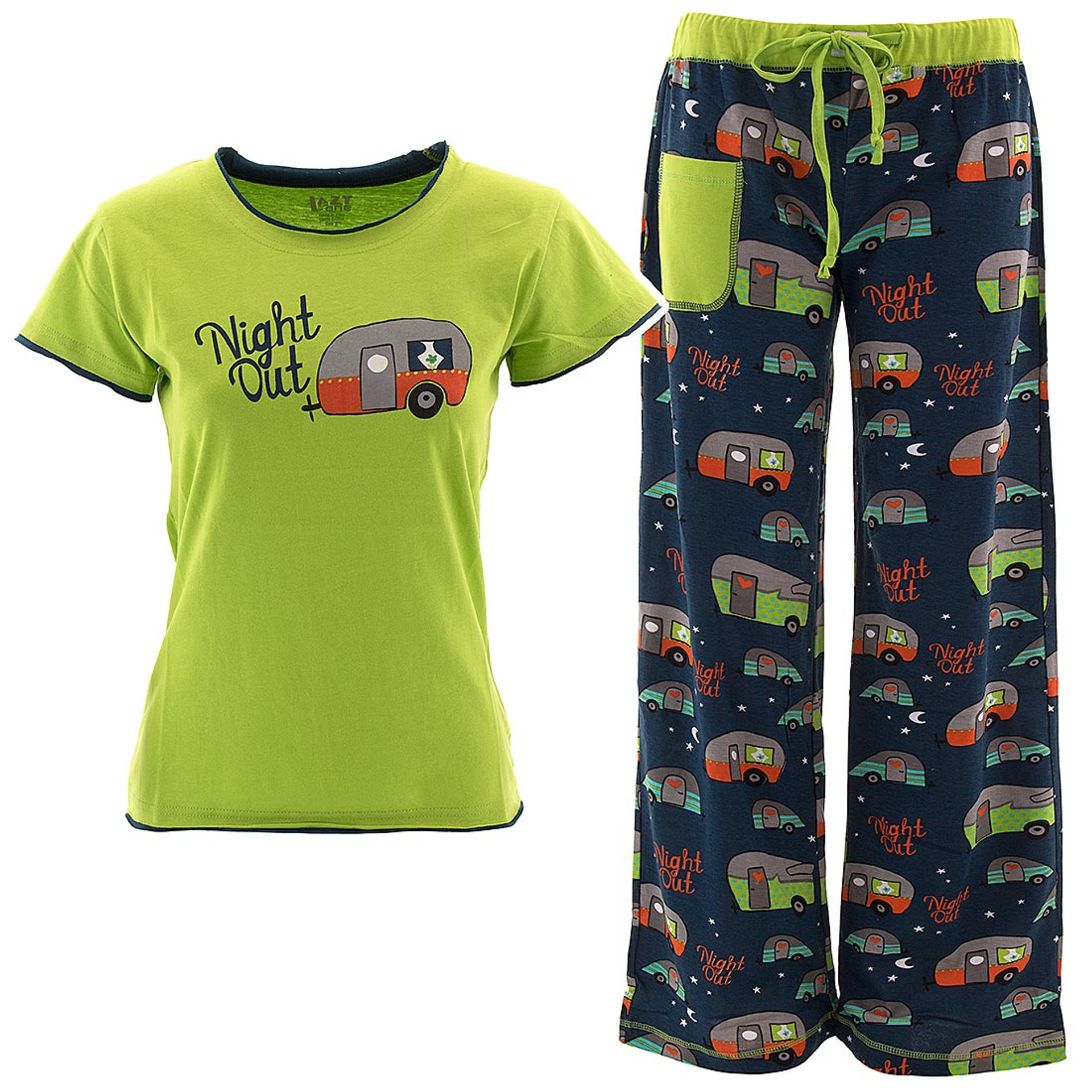 Night Out Camping Glamping Trailers Pajama Sets Beachside Gifts Store