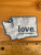 Poulsbo Washington State Love Vinyl Sticker Decal