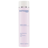 A full view of a pink Phytomer Rosée Visage Toning Cleansing Lotion bottle (250 ml - 8.4 fl oz) with a white cap.