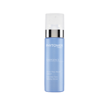 Full view Phytomer Émergence Even Skin Tone Refining Serum bottle with white pump cap against white background.