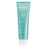 A turquoise tube of Phytomer Cyfolia Bio-Organic Radiance Cleansing Cream (150ml) against a white background. A turquoise tube of Phytomer Cyfolia Bio-Organic Radiance Cleansing Cream (150ml) against a white background.