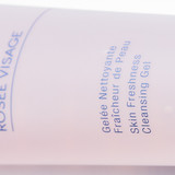 Close-up of the tube showing partial text including "Gelée Nettoyante," "Fraîcheur de Peau," "Skin Freshness," and "Cleansing Gel."