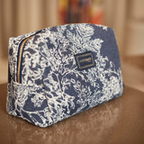 Phytomer Navy Travel Pouch with a seaside print. 