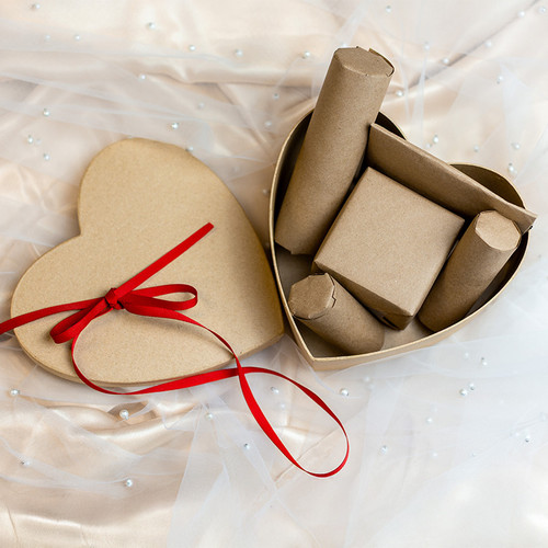 Valentines Mystery Box - 6 mystery Phytomer products packaged in a heart shaped box.