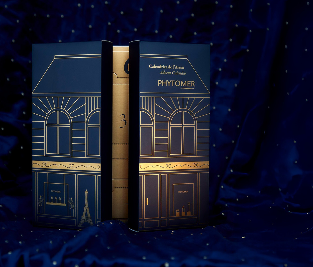 Blue and gold Advent Calendar 