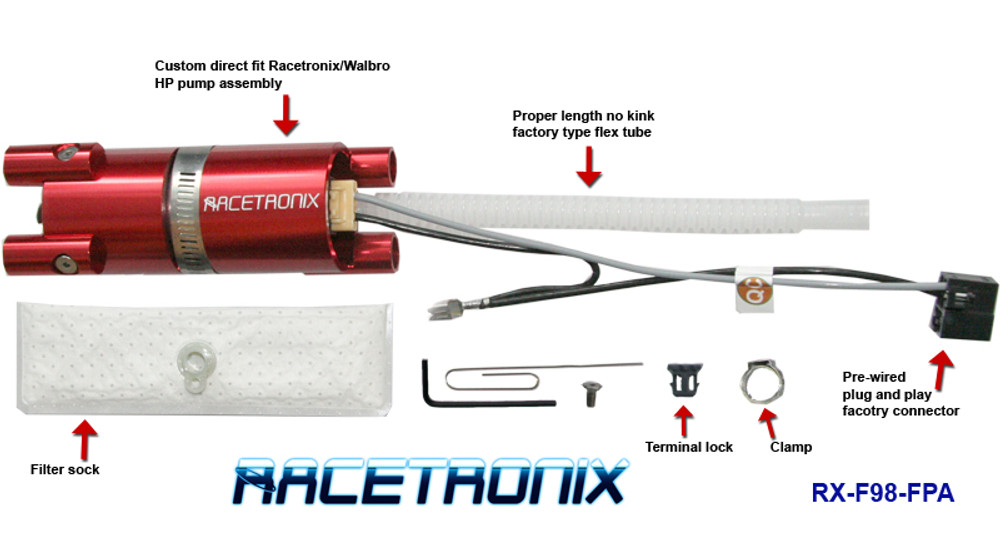 Racetronix Fuel Pump Kit Metal Tank 98 Fbody