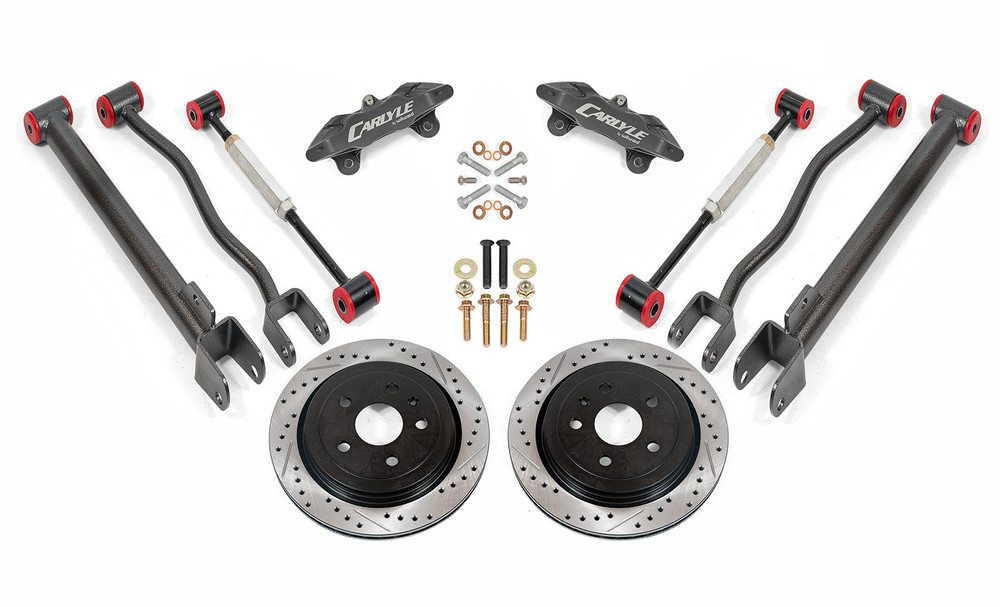 15" Conversion Kit by Carlyle Racing, Drilled and Slotted Rotors, Black Calipers 2nd Gen CTSV