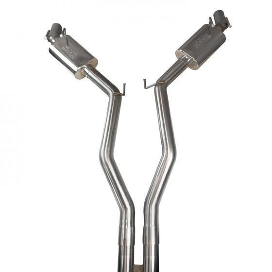 3" Off Road Exhaust System with Oval Mufflers & Polished Dual Tips for