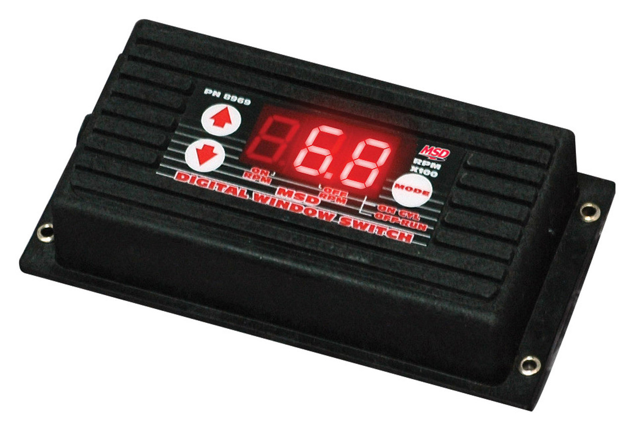 MSD Ignition Accessories, RPM Window Switch with Tach, Digital