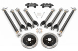 DRP362 - 15" Conversion Kit By Carlyle Racing, Drilled And Slotted Rotors, Black