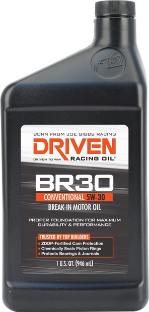 BR30 BreakIn Motor Oil, 5W30, Quart, Part 01806
