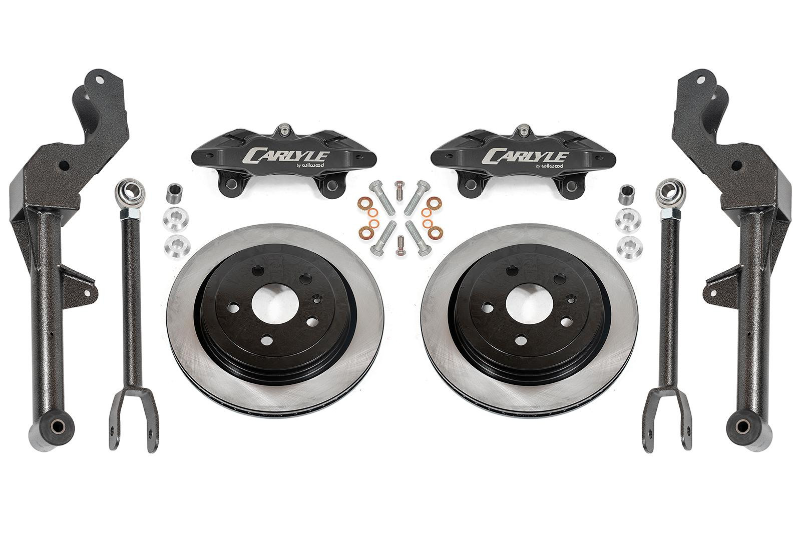 15" Conversion Kit by Carlyle Racing, Solid Rotors, Black Calipers 5th Gen Camaro
