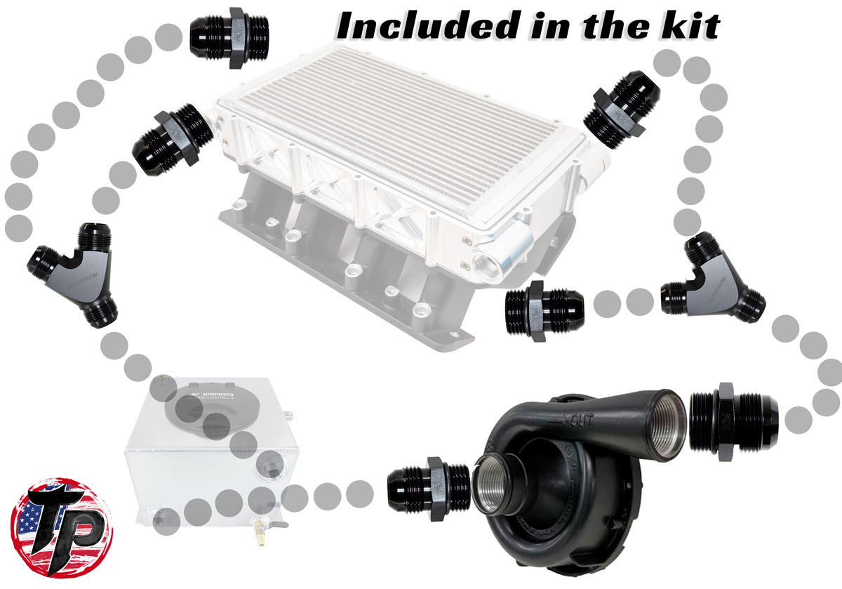 1,800hp+ Intercooler Dual Feed/Dual Exit Completion Kit Tick