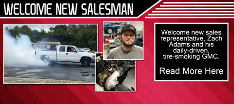 Welcome New Salesman, Zach Adams