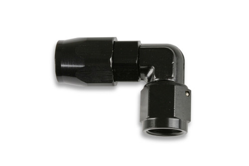 Earls AT Swivel-Seal Hose Ends, -8 90 Deg. L/P Black Ano S-Seal, Part #AT809008ERLP