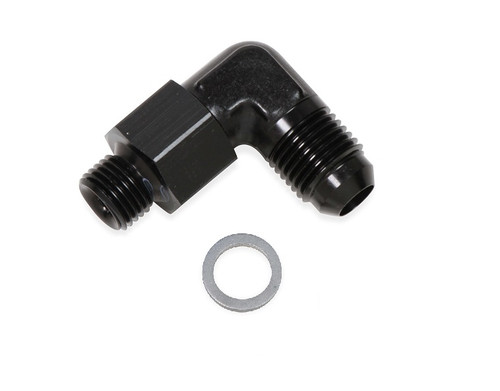Earls AT Aluminum Adapters, Black Ano -10 Flare Plug, Part #AT980610ERL