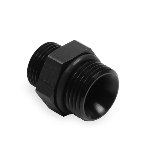 Earls AT Aluminum Adapters, -12An Port To -12An Port Adapter Black Ano, Part #AT985112ERL