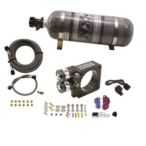 Nitrous Express 5.0L Ford Pushrod Style Engine Nitrous Plate System 12Lb Bottle, Part #NX-20955-12