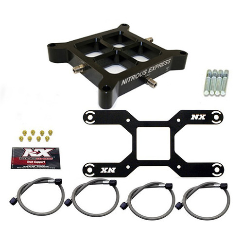 Nitrous Express Dual Stage Billet Crossbar Plate Conversion (50-800Hp) (4150 Flange), Part #NX-NX642