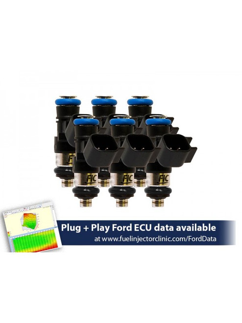 Fuel Injector Clinic 1000cc (85 lbs/hr at 43.5 PSI fuel pressure) FIC Fuel  Injector Clinic Injector Set for Ford Mustang V6 (2011-2017), Part #FIC-IS461-1000H