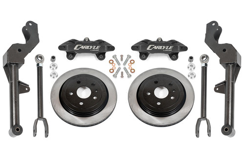 15" Conversion Kit by Carlyle Racing, Solid Rotors, Black Calipers - 5th Gen Camaro