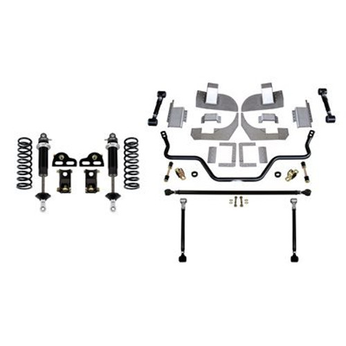 QUADRALINK REAR SUSPENSION KIT - WITHOUT AXLE BRACKETS - DOUBLE ADJUSTABLE SHOCKS