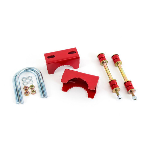 UMI 2244-325-R Rear End Sway Bar Mount Kit 3.25 Inch Axle, Red