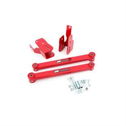 UMI 103460-R 05-14 Mustang Rear Control Arms Kit, Anti-Hop, Red