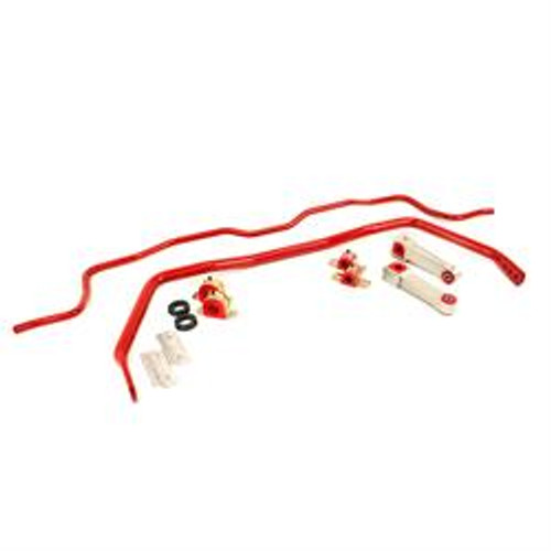 UMI 101213-R 05-14 Mustang Front & Rear Sway Bar Kit, Red