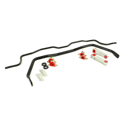 UMI 101213-B 05-14 Mustang Front & Rear Sway Bar Kit, Black