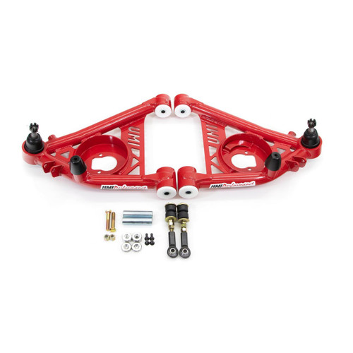 UMI 3032-R 82-92 F-Body Tubular Front Lower A-Arms, Derlin, Red