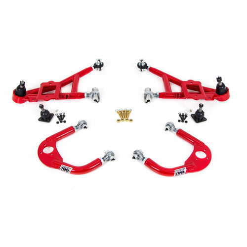 UMI 230010-R 93-02 F-Body Front A-Arm Kit, Adj., Drag, Red