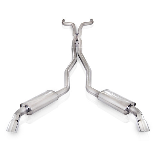 Catback Dual Turbo Chambered Mufflers Factory Connect - CA10CBC