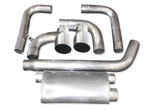 Catback Dual Outlet Turbo Muffler Factory Connect - CA93023.0