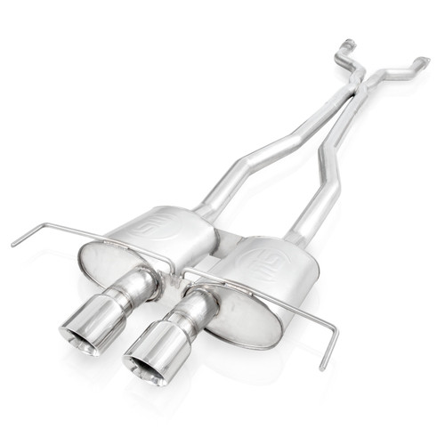 Coupe Catback Dual Turbo Chambered Mufflers Factory Connect - CTSV9CPCBC