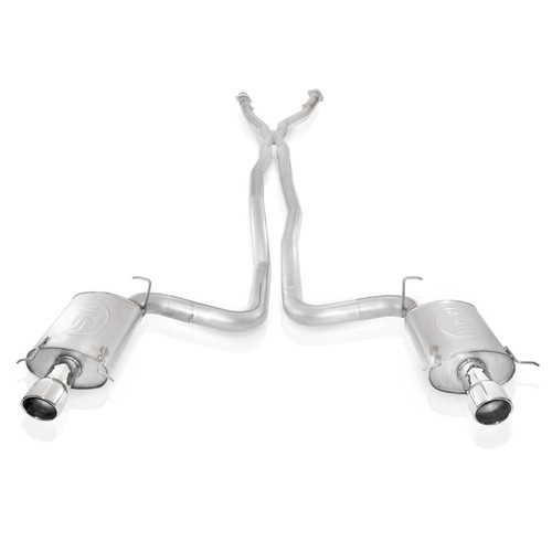 Catback Dual Turbo Chambered Mufflers X-Pipe Factory Connect - CTSVEX
