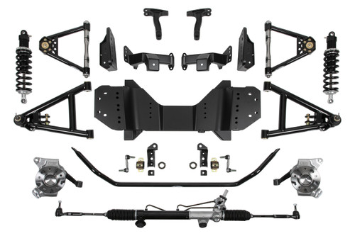 SPEEDMAX FRONT SUSPENSION SYSTEM - SINGLE ADJUSTABLE SHOCKS - SBC BRACKETS..