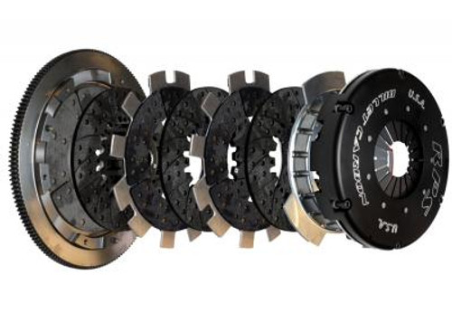 36 lbs. Billet Triple disc carbon clutch with steel flywheel for 2014-2019 C7 #BC3-04LSX-C7