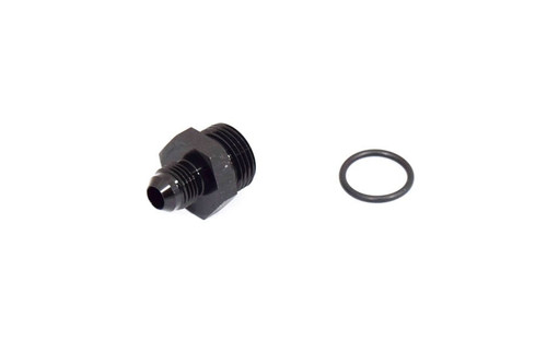 BTR AN FITTINGS - AN TO ORB ADAPTER - 10 ORB TO -6AN - BLACK - ADPT-02-005