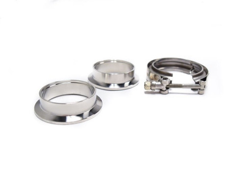 BTR 2.25" STAINLESS STEEL V-BAND FLANGE KIT - WITH CLAMP - BTR16109