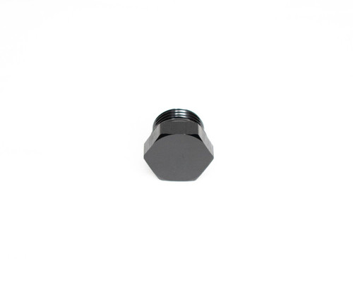 BTR ORB PORT PLUG - 8AN - HEX HEAD - BLACK - ORB-PGW-08