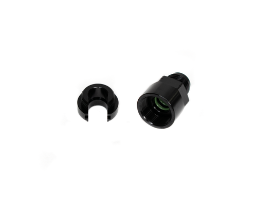 BTR AN ADAPTER - 6AN TO 3/8" FEMALE QUICK CONNECT - BLACK - ADPT-03-009