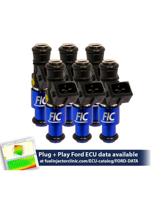 1000cc (85 lbs/hr at 43.5 PSI fuel pressure) FIC Fuel Injector Clinic Injector Set for Ford Falcon XR6T (BA/BF)