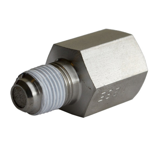 FITTING SNUBBER ADAPTER 1/8 in. NPT FEMALE TO 1/8 in. NPT MALE STAINLESS STEEL FOR FUEL PRESSURE - 3279