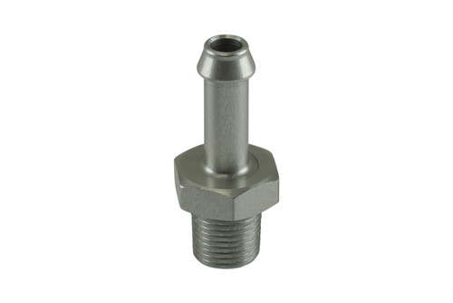 Clear, 6mm / 1/4" Hose End to 1/8 NPT Male Straight