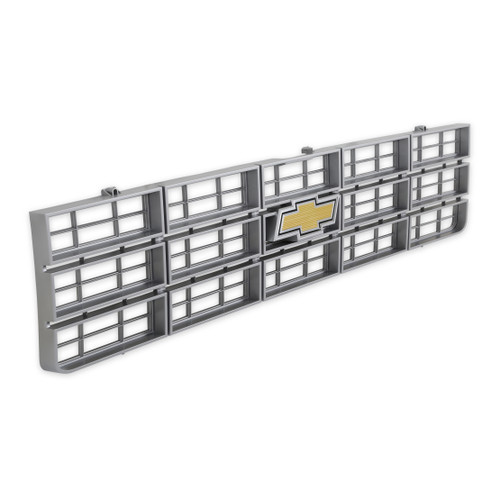 BROTHERS Trucks C/K Chevy Grille - w/ Bowtie - Argent Grey