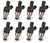 Holley EFI Components, Kit- Fuel Injector 120 Pph, 8 Pack, Part #522-128