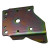 LOWER SHOCK PLATE - FACTORY - LEFT